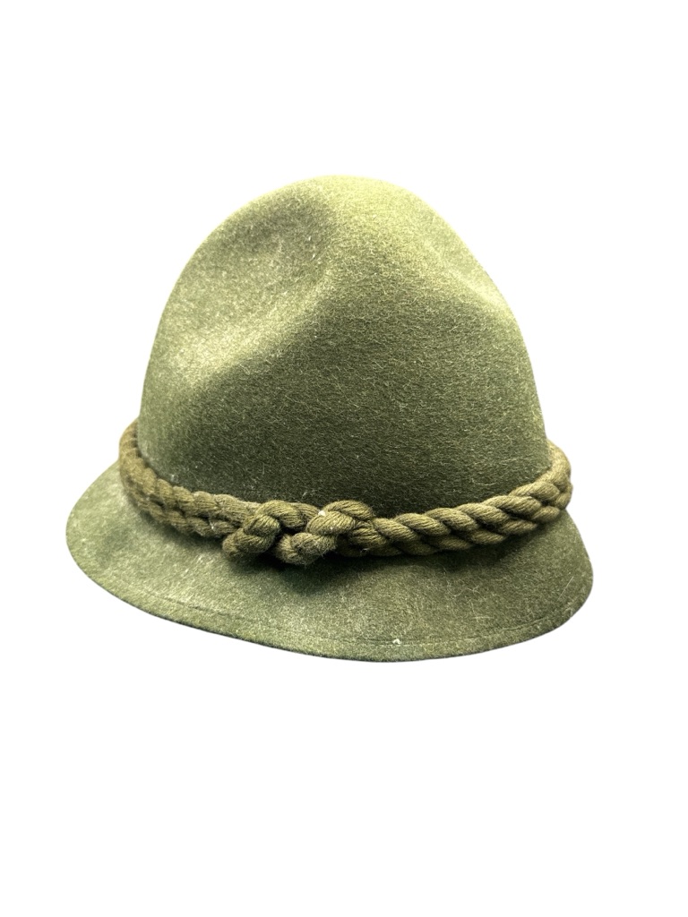 Vintage Switzerland Army Green Original Dolomitenhut Wool Felt Blend Fedora Hat